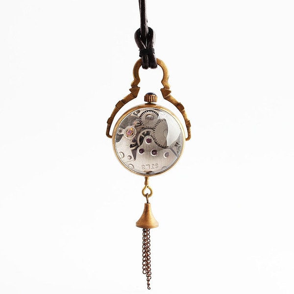 Vintage Pendant Watch Necklace