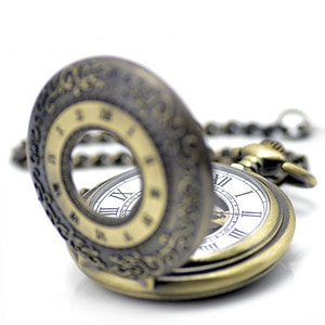 Car Shape Pocket Watch Keychain Key Ring