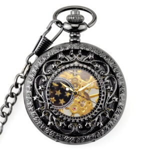 Car Shape Pocket Watch Keychain Key Ring